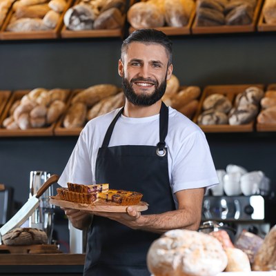 Bäcker in Bäckerei